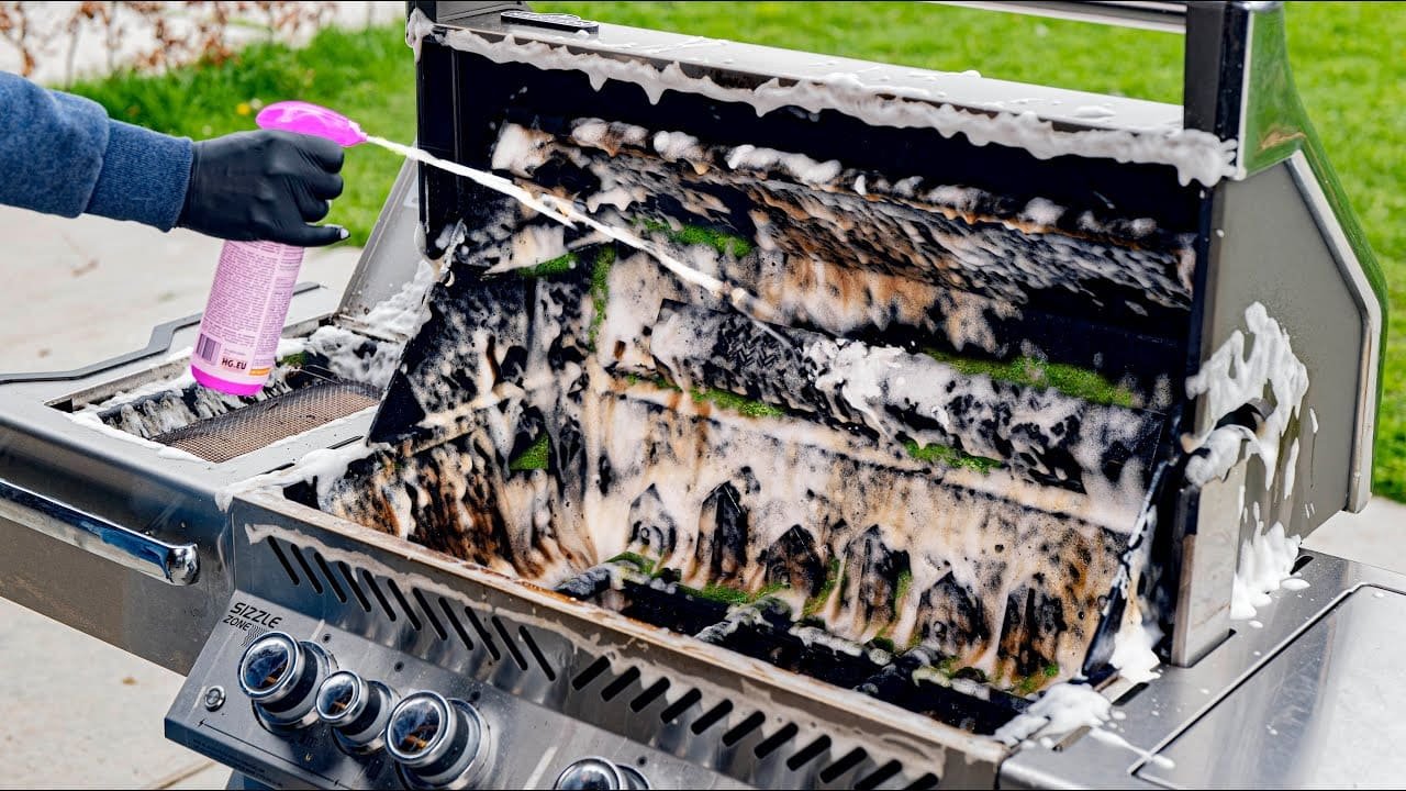 Professionally cleaned BBQ grill by Sam's Oven & BBQ Cleaning, Gold Coast