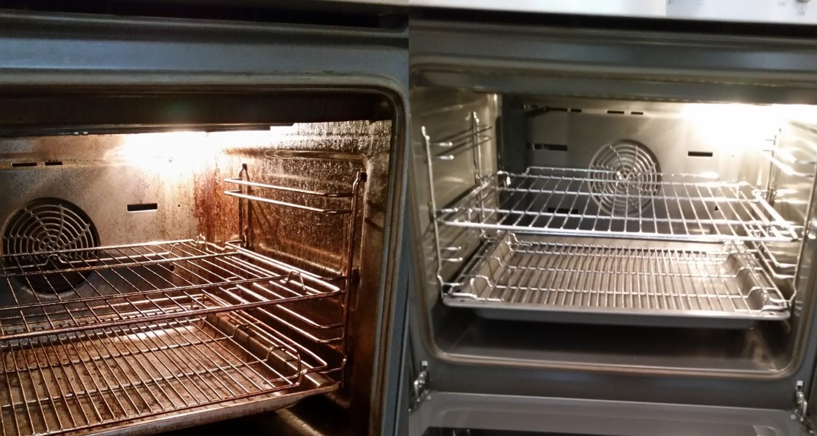 Before and after: oven deep clean by Sam's Oven & BBQ Cleaning, Gold Coast